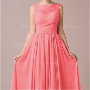 🌺 Lovely Chiffon Lace 🌺 A-Line Floor-length Sz.8